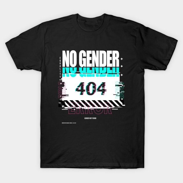 Error 404 Genderqueer: Gender Not Found T-Shirt by TricheckStudio
